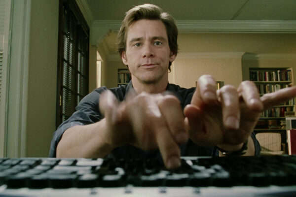 Bruce Almighty typing